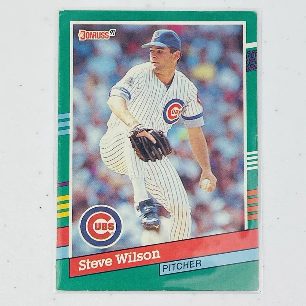 1991 Donruss Baseball Card Steve Wilson Chicago Cubs 519 Trading Card
